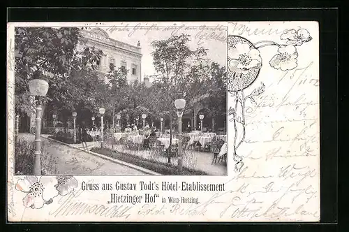 AK Wien, Gustav Todt`s Hotel Hietzinger Hof