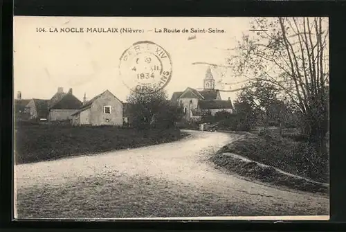 AK La Nocle Maulaix, La Route de Saint-Seine