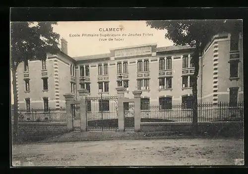 AK Clamecy, Ecole Primaire Supérierure de Jeunes Filles (vue de face)