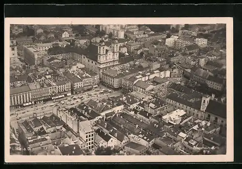 AK Linz /D., Fliegeraufnahme, Blick auf den Ort