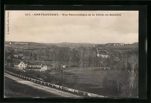 AK Chateauvert, Vue Panoramique de la Vallee du Beuvron