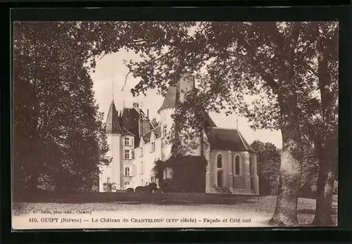 AK Guipy, Le Chateau de Chanteloup - Facade et Cote sud