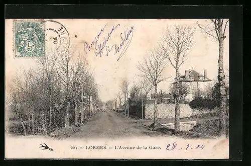 AK Lormes, L`Avenue de la Gare