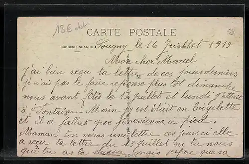 AK Pougny, Route de Cosne