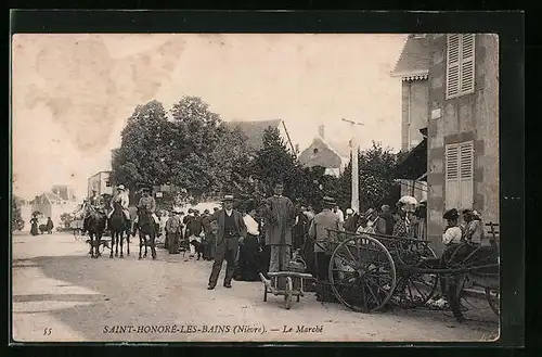 AK Saint-Honroé-les-Bains, Le Marché