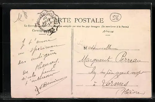 AK Neuvy-sur-Loire, La Grande-Rue, Strassenpartie