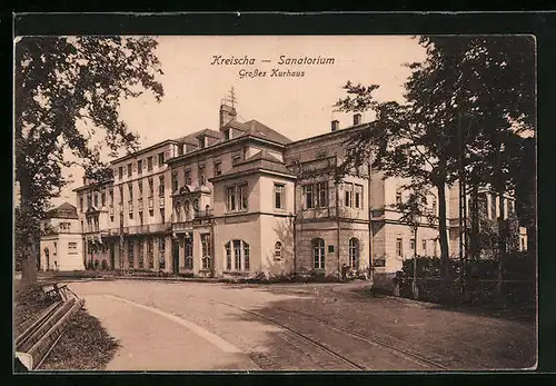 AK Kreischa, Sanatorium mit Grossem Kurhaus