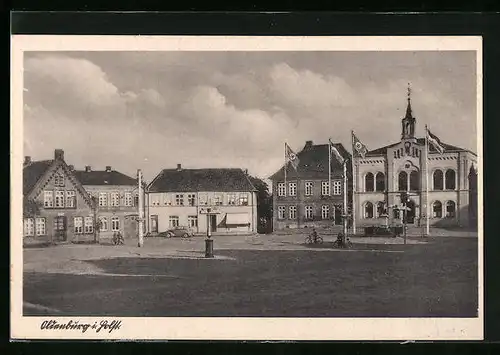 AK Oldenburg /Holst., Grosser Platz im Ort