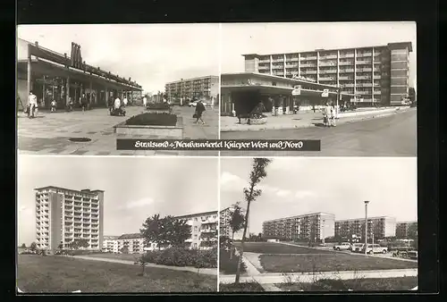 AK Stralsund, Neubauviertel Knieper West und Nord