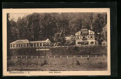 AK Rentzschmühle i. V., Hotel Steinicht