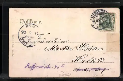 AK Flensburg, Alte Häuser am Süder-Markt