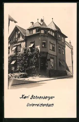 AK Unterreichenbach, Geschäft von Karl Bohnenberger
