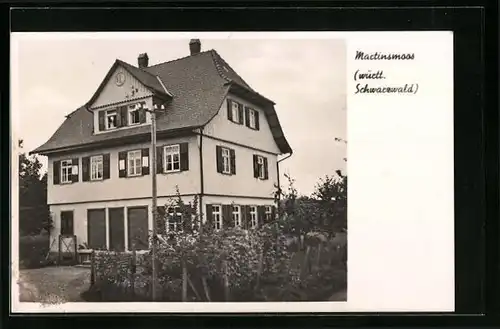 AK Martinsmoos /Württ., Privatpension Georg Kübler