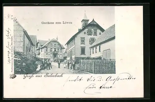 AK Salmbach, Gasthaus zum Löwen