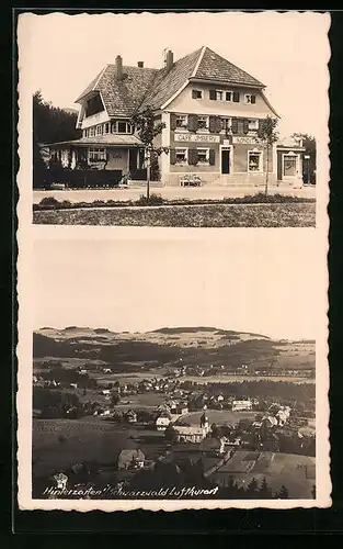 Foto-AK Hinterzarten i. Schwarzwald, Café Imbery, Teilansicht