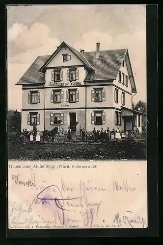 AK Aichelberg /Württ. Schwarzwald, Gasthaus zur Sonne