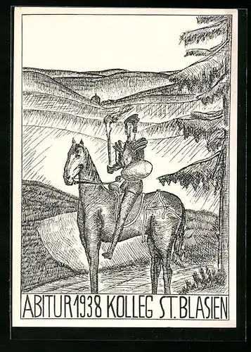 AK St. Blasien, Abitur 1938 Kolleg, Ritter mit Fackel