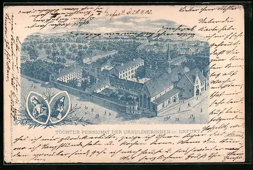 Lithographie Erfurt, Töchter Pensionat der Ursulinerinnen