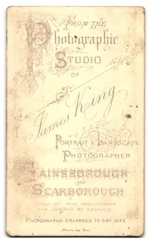 Fotografie James King, Gainsborough, Bürgerlicher Herr mit grauem Bart