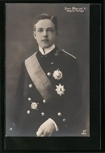 AK Don Manuel II., König von Portugal