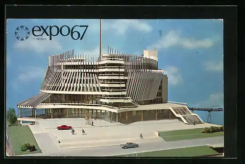 AK Montréal, Expo67, 1967, Ansicht des Pavillon de la France