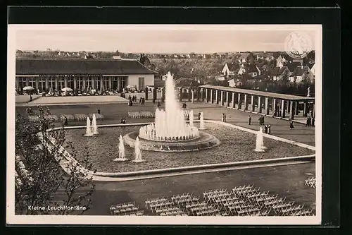 AK Düsseldorf, Grosse Reichsausstellung, 1937, Kleine Leuchtfontäne