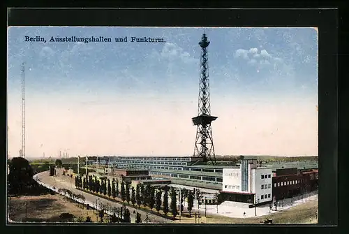 AK Berlin, Ausstellungshallen und Funkturm