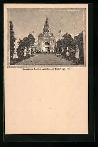 AK Nürnberg, Bayerische Landes-Ausstellung, 1896, Blick über die Parkanlage