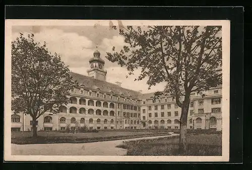 AK München, Orthopädische Klinik in der Harlachingerstrasse (Hofseite)