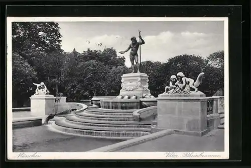 AK München, Vater Rheinbrunnen