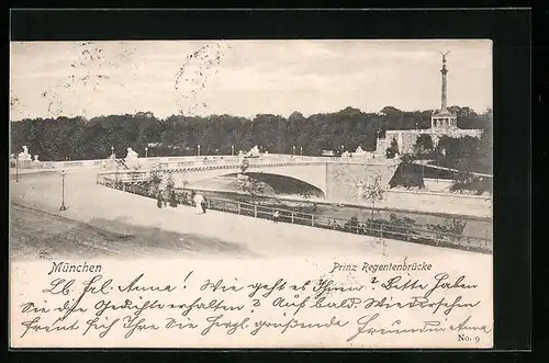 AK München, Prinz Regentenbrücke