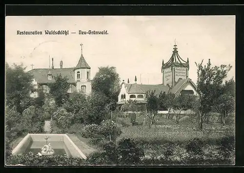 AK Neu-Grünwald, Restaurant Waldschlössl