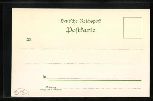 Lithographie Leipzig, Sächsisch-Thüringische Industrie- u. Gewerbe-Ausstellung 1897, Das Dorf