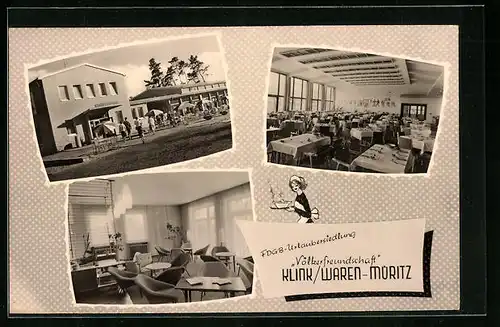 AK Klink / Waren-Müritz, FDGB-Urlaubersiedlung Völkerfreundschaft