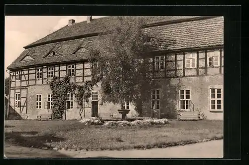 AK Dobbertin / Lübz, Feierabendheim im Fachwerkhaus