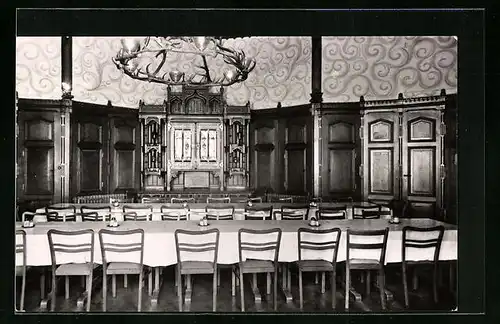 AK Morungen /Südharz, FDGB-Genesungsheim Otto Schlag, Speisesaal