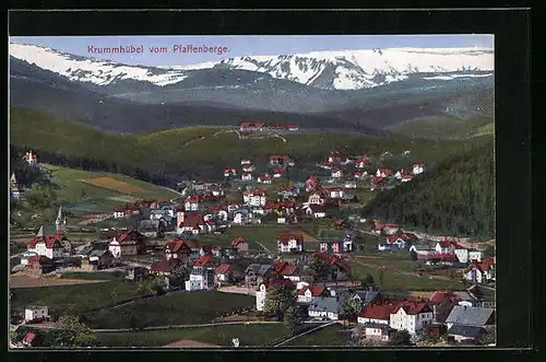 AK Krummhübel, Blick vom Pfaffenberge