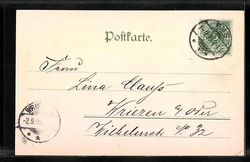 AK Bad Ems, Blick auf die Uferpromenade