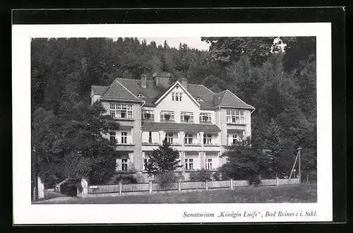 AK Bad Reinerz i. Schl., Sanatorium Königin Luise