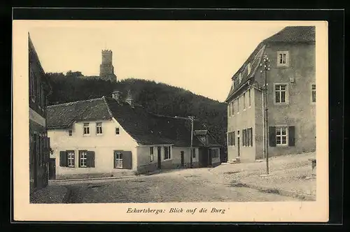 AK Eckartsberga, Blick auf die Burg