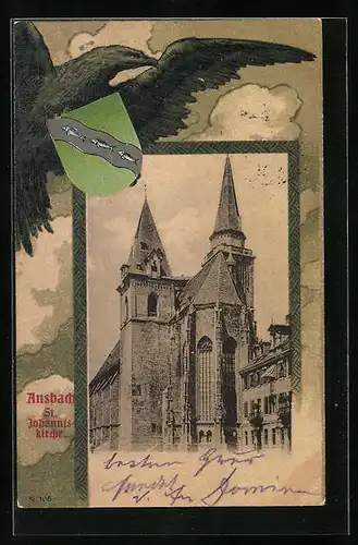 AK Ansbach, St. Johanniskirche, Wappen