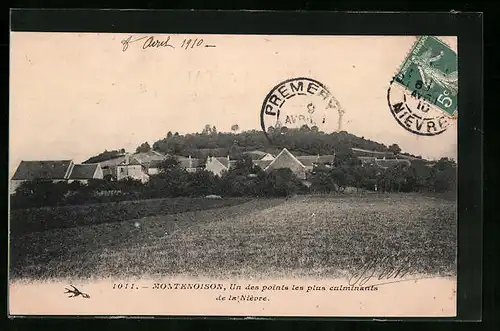 AK Montenoison, Un des points les plus culminants de la Nièvre