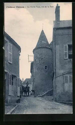 AK Chateau Chinon, La Vieille Tour, rue de la Paix