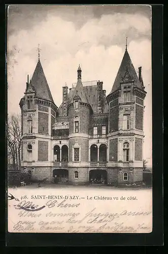AK Saint-Benin-D`Azy, Le Chateau vu de côté