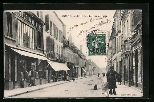 AK Cosne-sur-Loire, La Rue de Paris