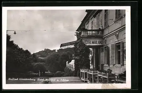 AK Gleichenberg, Hotel Mailand und Schloss