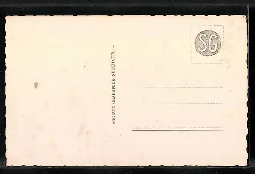 AK Nyon, Ortsansicht mit Ruderbooten