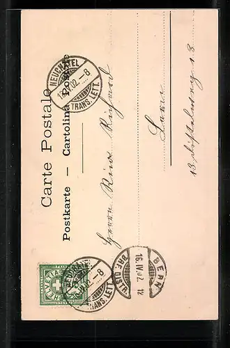 AK Neuchatel, Porte du Chateau