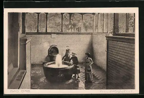 AK Bad Orb, Drei Damen an der Philippsquelle