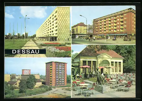 AK Dessau, HO-Gaststätte, Intimbar, Am Roten Stern